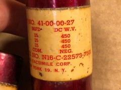 US Navy 15 + 15 + 15 uf 450v Octal Plug-In Can Capacitor Tube Amp Cap