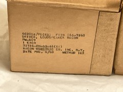 New Vintage Pair Of Racon Loudspeaker Drivers Model 609 30 Watts 15 Ohms 1953