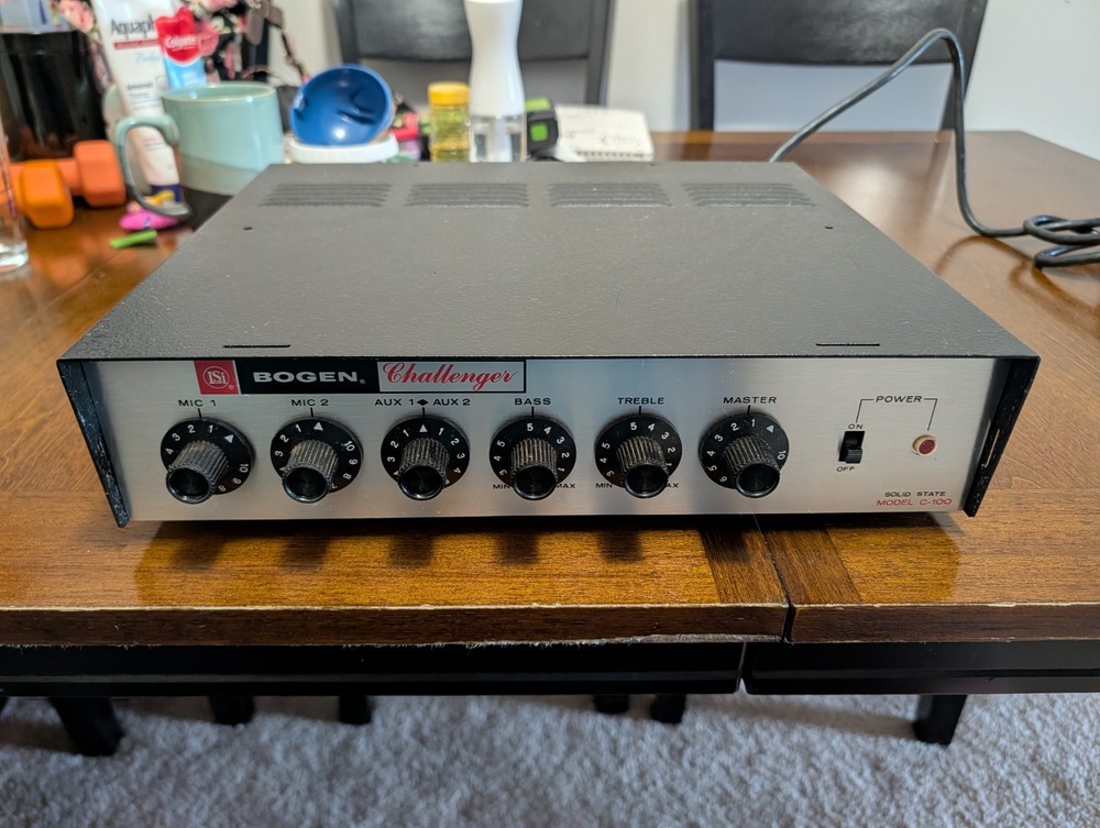 Vintage LSI Bogen Challenger C-100 Solid State Amplifier PA Tested Working