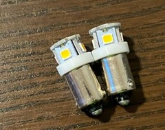 2 New 12v Warm White Bayonet LED Lamp Light Bulbs (Qty Available)