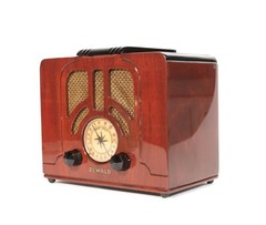 Vintage DeWald Miniature Tombstone Radio w/Stunning Piano Lacquer Finish * Works