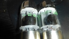 GE 6550A PAIR -USA JAN Military green print- poss NOS PAIR!!