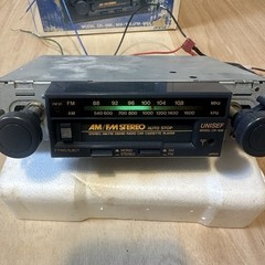 NEW VINTAGE UNISEF CR-18m IN DASH CASSETTE PLAYER RADIO UNINSTALLED