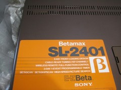 SONY SL-2401 BETAMAX VCR MINT COND. W/BOX, MANUAL & REMOTE MUST SEE! READ!