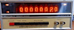 Vintage Heathkit Model IB-1103 Nixie Tube Frequency Counter Test Unit POWERS ON