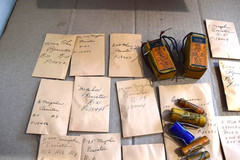 Vintage Lot Capacitors Condensers Relay Resistors Unknown Parts Electronics