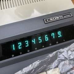 Crown Radio Japan Desktop Electronic Calculator CL-80K Tested W/ Manual