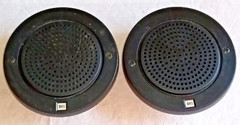Vintage Speaker Pair Realistic 12-485 8 Ohms 3 Watts with Grill from Radio Shack