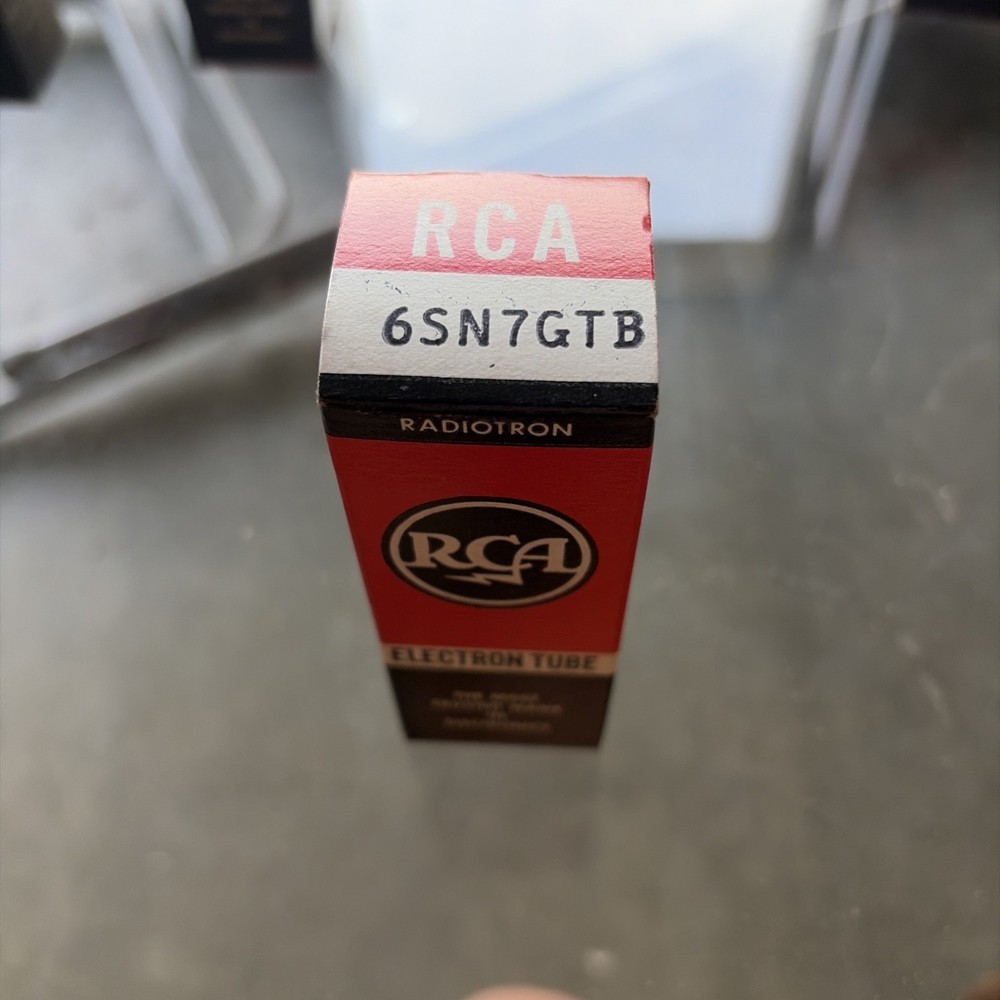 RCA 6SN7GTB BLACKPLATE NOS/NIB VACUUM TUBES