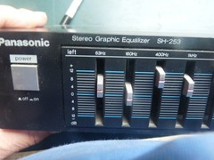 Panasonic SH-253 7-Namd Stereo Graphic Equalizer bundle w Cables