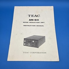 TEAC AN-60 W Noise Reduction Instruction manual.