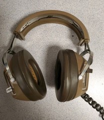 Koss K-6 Corded 1/4 Inch Stereo Headphones 70s Brown 8 Foot Cable