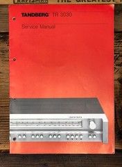 Tandberg TR-3030 TR 3030 Receiver Service Manual *Original*
