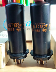 6L6Y MATCHED PAIR RCA AUDIO POWER TUBES NOS NIB *eTRACER* #12B3