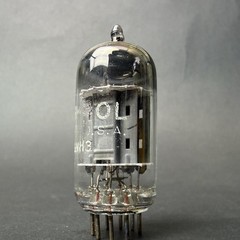 1960s 12AX7 ECC83 Tung-Sol Tube Gray Long Plate O Getter TV7 Test NOS TS7-6