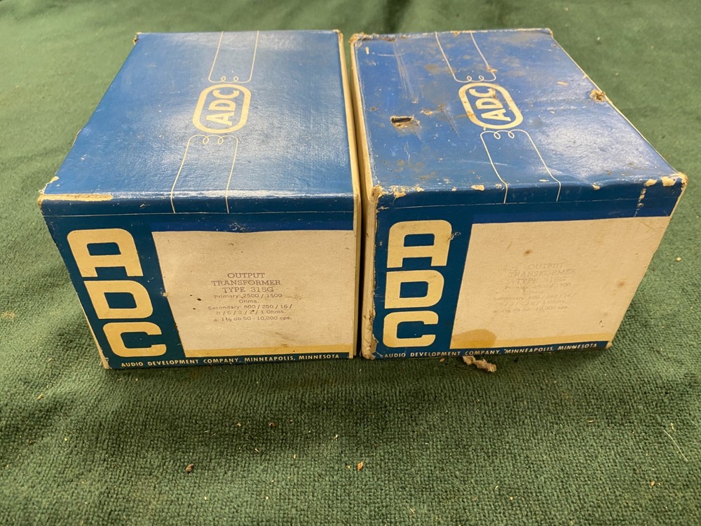 Pair ADC 315G 30 Watt Audio Output Transformers for 2A3 6B4 6L6 Original Boxes