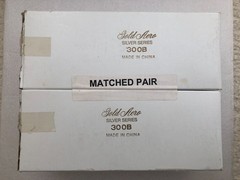 2 X Gold Aero SILVER SERIES 300B Vacuum Tubes ( TEST )