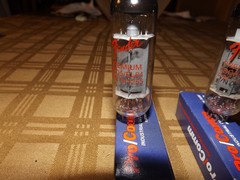 PREMIUM (2) EL84 / 6BQ5 matched and( 1 ) 12AX7 look great FENDER TUBES