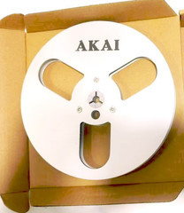 One silvery TAPE REEL Akai 7″ inch Light Metal Aluminum Take Up Reel