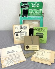 Vintage 1961 Radatron Radar Sentry Detector Original Box & Manuals / FIRST MODEL