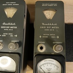 Pair Vintage Heathkit Grid Drip Meters GD-1B – Both Nice Original