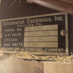 Vintage Schulmerich Electronics Inc. Model 6-100 Tube Amp Working Untested Read