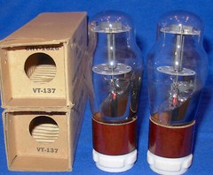 NOS NIB Pair Hytron 1626 / VT-137 Triode Vacuum Tubes
