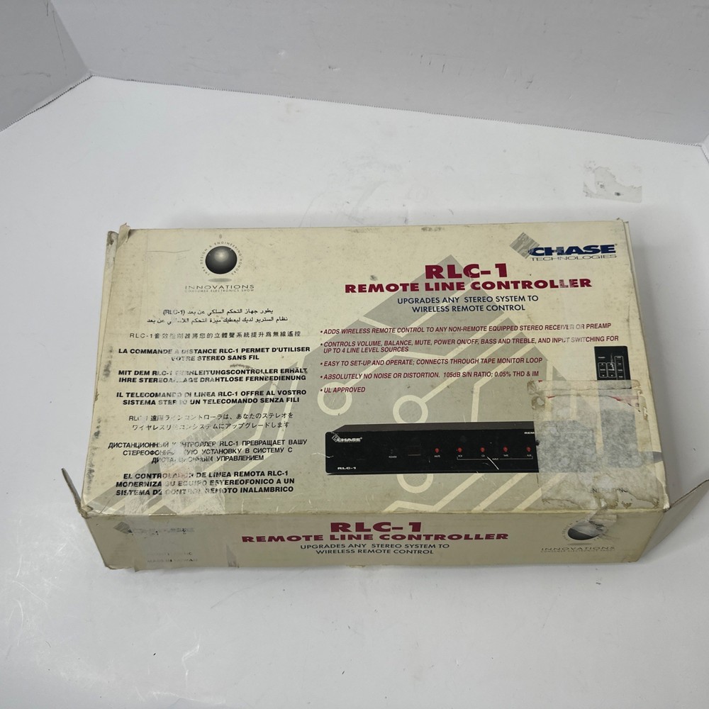 Chase Technologies RLC-1 Remote Line Controller New in Box w/ Remote & Manual