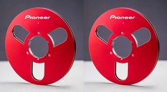 One Pair 10.5” red Pioneer Tape reel High Quality Aluminum Take Up Reel