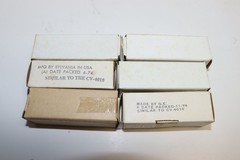 QTY 6 – MIL SPEC – 5814A – VACUUM TUBES – AMPLITREX TESTED – MIXED – VG-GD