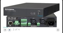 Vintage Bogen NQ-120 Public Address Mixer/Amplifier- Brand New