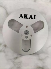 One silvery TAPE REEL Akai 7″ inch Light Metal Aluminum Take Up Reel