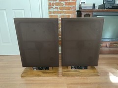 Vintage Bertagni SM-250 Speakers MCM 1960s Electroacoustic System Walnut 28×19