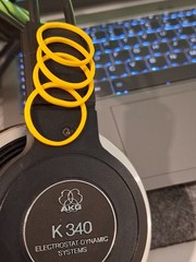Vintage AKG K340 400 Ohm Electrostatic Dynamic High-End Headphones