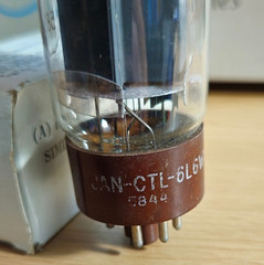 6L6WGB TUNG SOL JAN-CTL AUDIO POWER TUBE NOS (1958) *eTRACER* #12B5