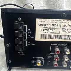 PHILIPS MAGNAVOX MX920 AM-FM Stereo Receiver *No Remote* Works
