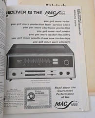 Vintage 1976 McIntosh Audio Catalog Price List Product Analysis Manuals MAC1900