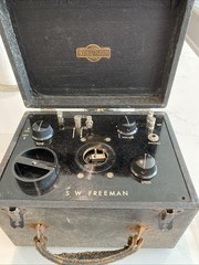 Vintage S W Freeman Morse Code Trainer Instructograph 5 Tapes Incld Untested