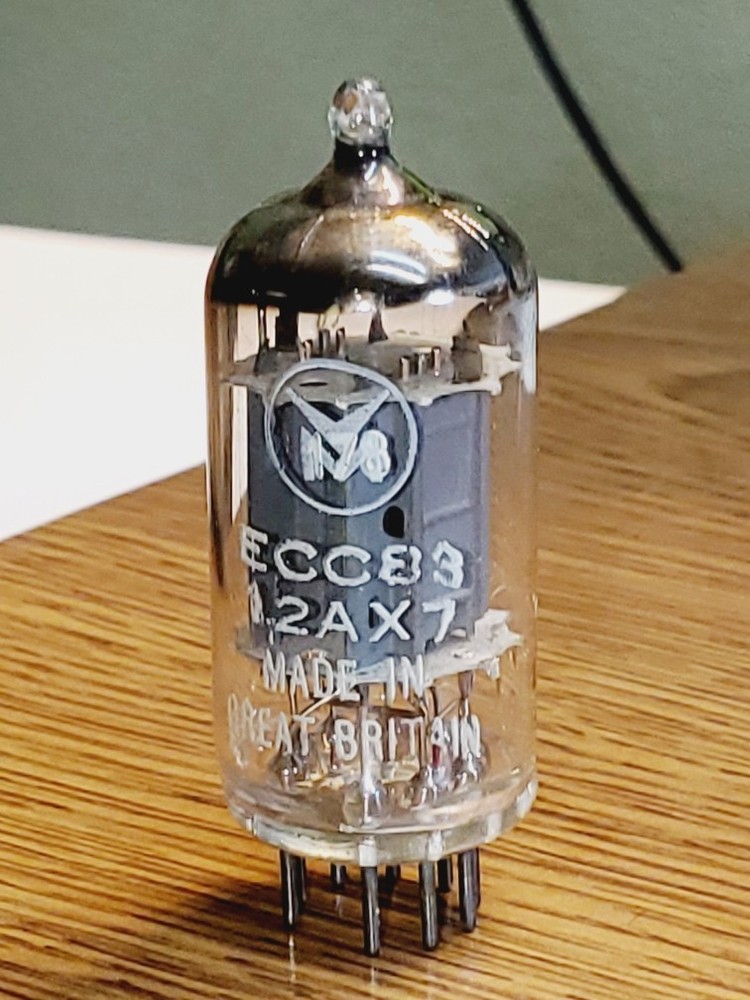 12AX7/ECC83 Mullard Long Plate 161 code MaxiPreamp2/TV7 tested ( 1 ) tube lot