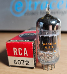 6072 RCA BLACK PLATE 3 MICA VINTAGE TUBE 12AY7 TRUE NOS NIB (1960) *eTRACER* #3