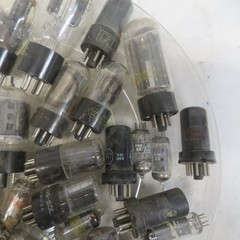 Lot of VTG Vacuum Tubes GE Tung-Sol Raytheon Radio Amp Valves Bulk – for Parts