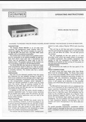 Raymer 840-35A Solid State FM Receiver/PA/MIC Mono Amp 35 Watts RMS VG Read