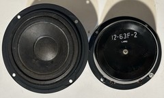 1- Pioneer CS-77 Mid Range Driver Speakers 12-63F-2 Tested Works!