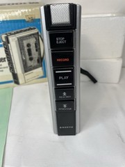 Sanyo Cassette Tape Voice Recorder M1002 New Old Stock, Tested And Working