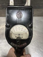 Vintage Antique GE AC-Volt Ammeter General Electric MODEL 8AK1AAA1 TYPE AK-1