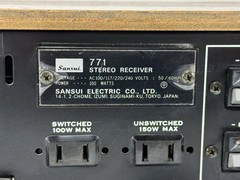 Vintage 1970’s Sansui 771 AM/FM Stereo Receiver ~ 32W/Ch into 8Ω (stereo)