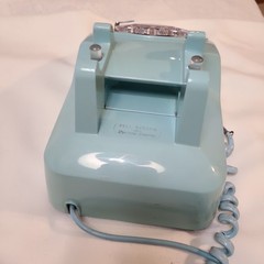 Lt Blue Rotary Dial Desk Phone by Bell Systems Western Electric 2-66 USA CD 500