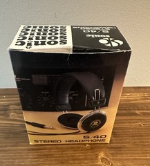 Vintage Sonic S/40 Stereo Headphones Retro Hi-Fi Taiwan Boxed