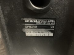 Aiwa Compact Disc Stereo System XR-M75 with sx-m95 Speakers Tested