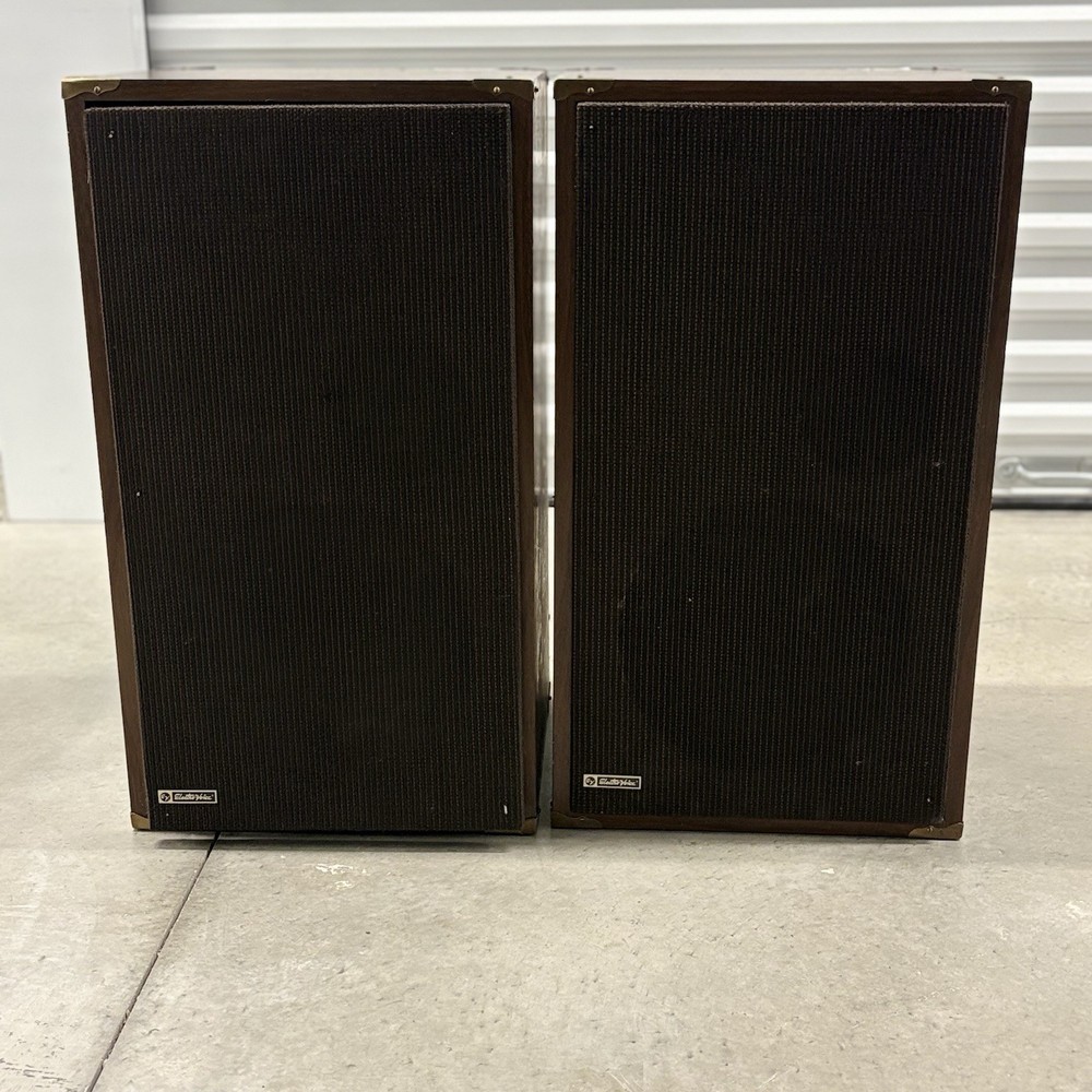 Vintage Electro Voice Speakers Pair 10 Inch 8 Ohms Work Great Brass Wood Cabinet